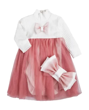 Nursery bodysuit Lolita with tulle Pink