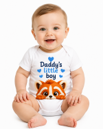 Castino® Daddy’s Little Boy Baby Bodysuit | Red Panda Design