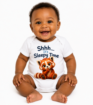 Castino® Shhh… It’s Sleepy Time Baby Bodysuit | Red Panda Design