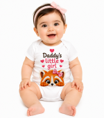 Castino® Daddy’s Little Girl Baby Bodysuit – 100% Cotton | Red Panda Design