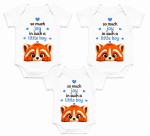 Castino® So Much Joy Little Boy Baby Bodysuits – 3 Pack | Red Panda Collection