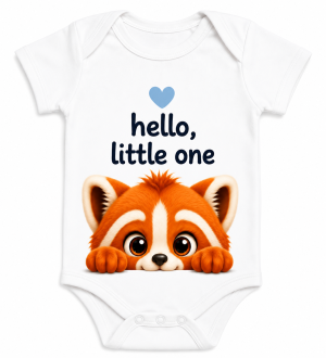 Castino® Hello Little One Baby Boy Bodysuit – Tino Red Panda Design