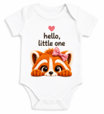 Castino® Hello Little One Baby Girl Bodysuit – Tina Red Panda Design