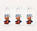 Castino® My Dad Is My Hero Baby Bib Set – 3 Pack Tino Superhero Design