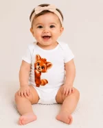 Castino® Peekaboo Tina Baby Bodysuit – 100% Cotton Short Sleeve